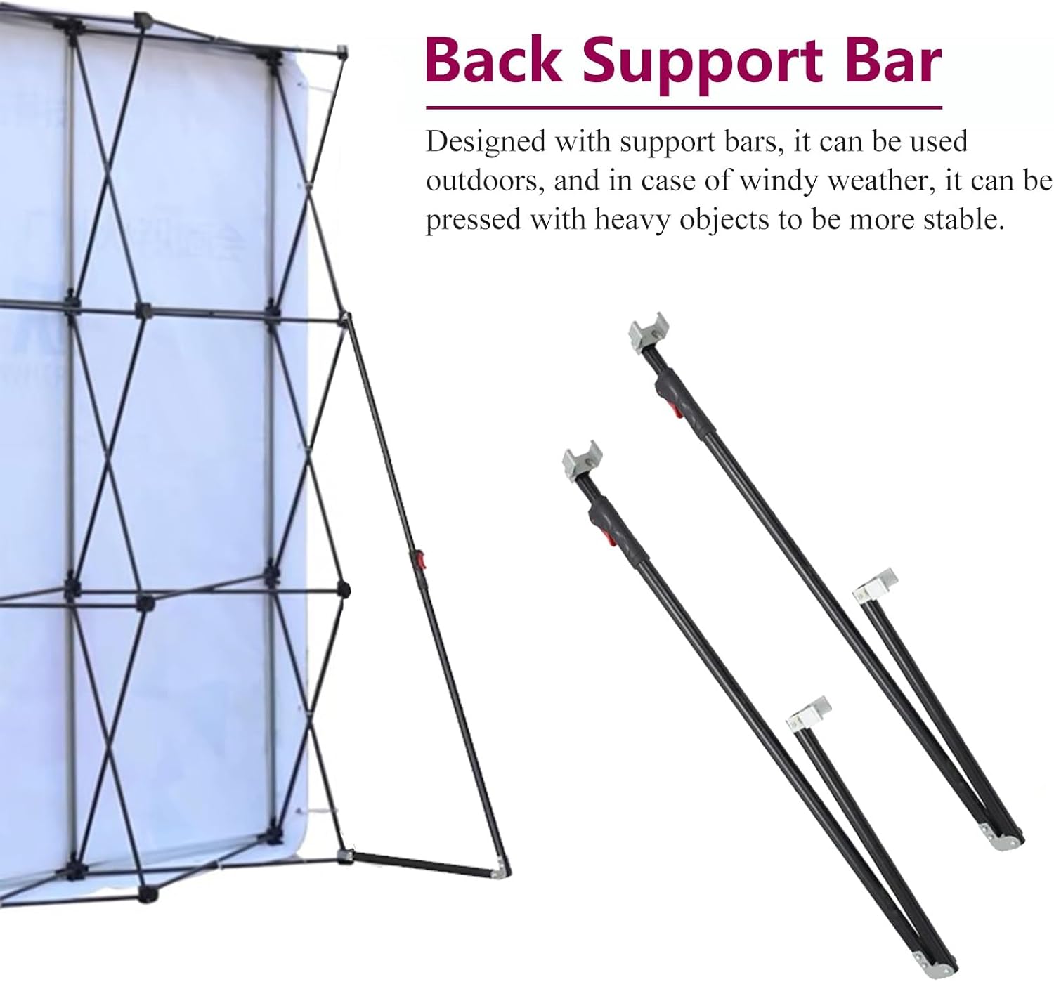 Portable Collapsible Photo Booth Backdrop Frame 10ft H x 15ft L