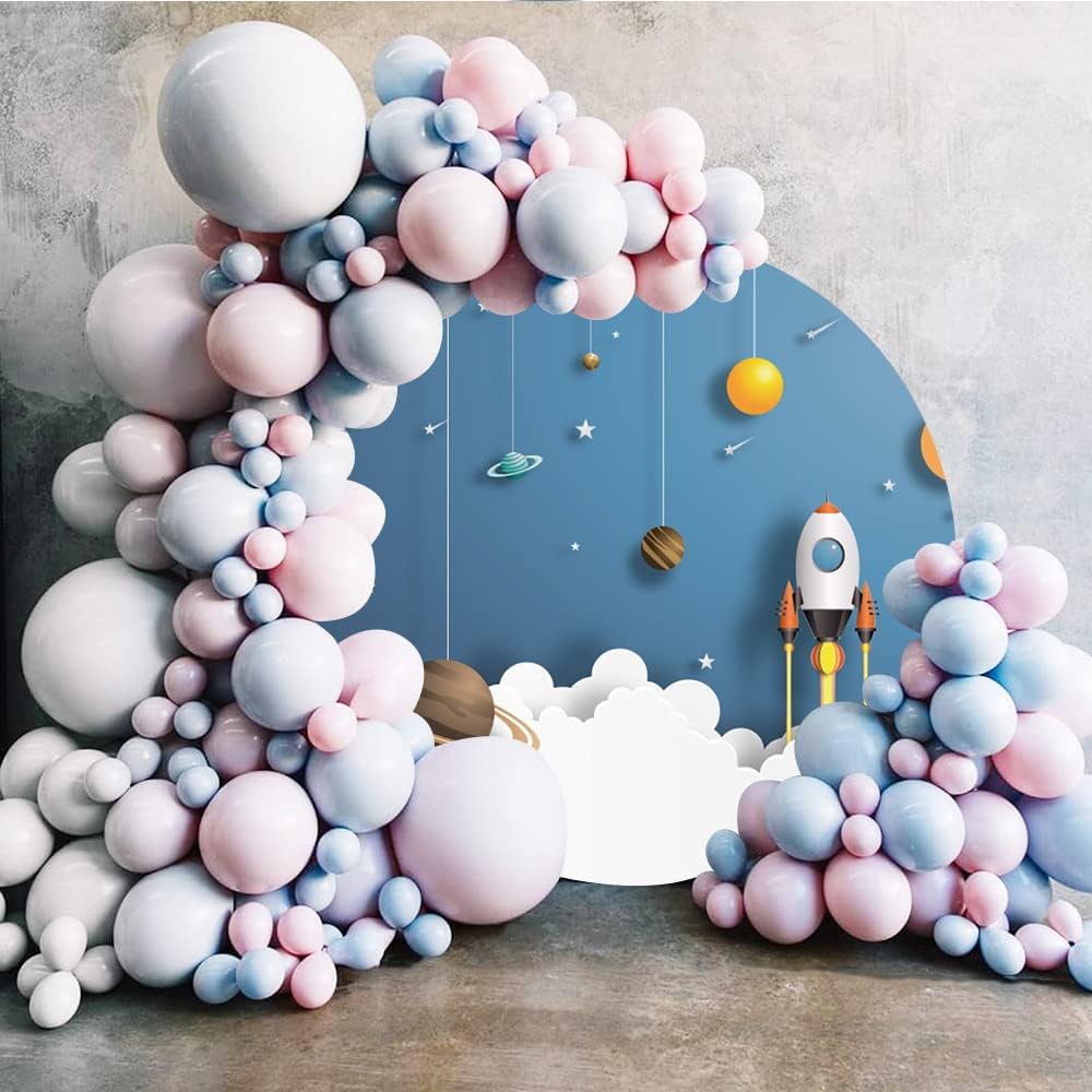 OERJU 72x72ft Round Space Backdrop Cover