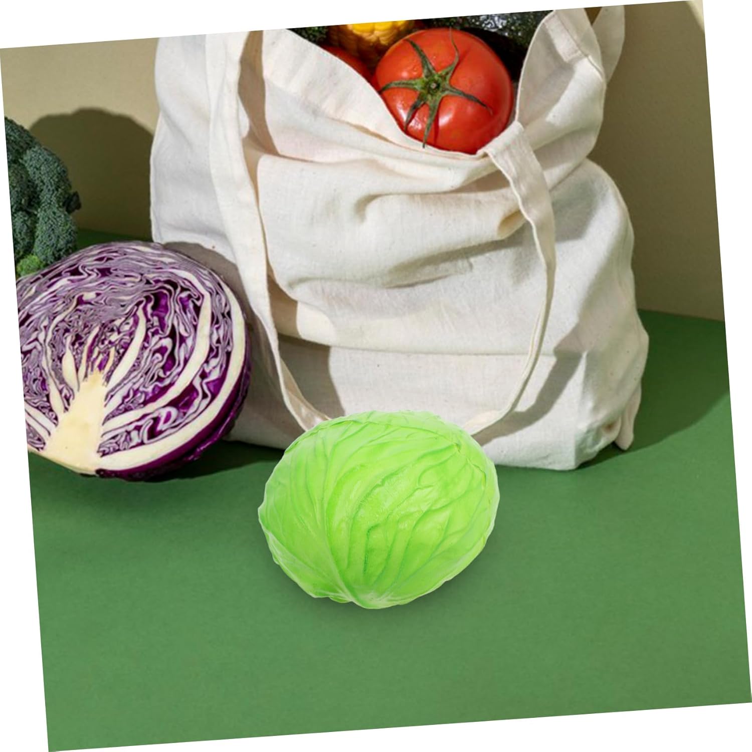 Wakauto Realistic Artificial Cabbage Photo Prop