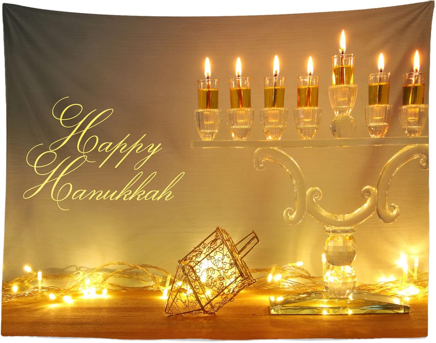 BELECO 6x4ft Hanukkah Photography Backdrop