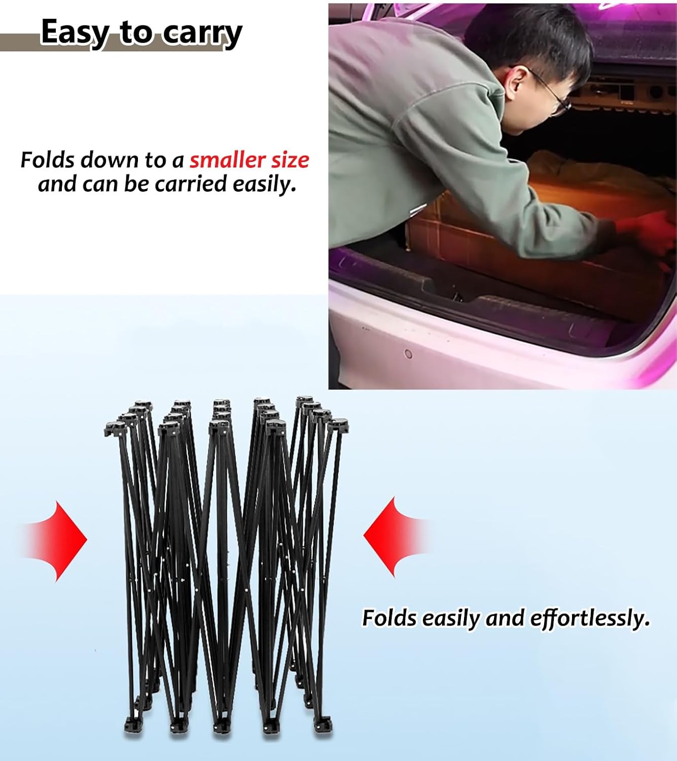 Portable Collapsible Tension Fabric Backdrop Frame Stand 23m x 38m