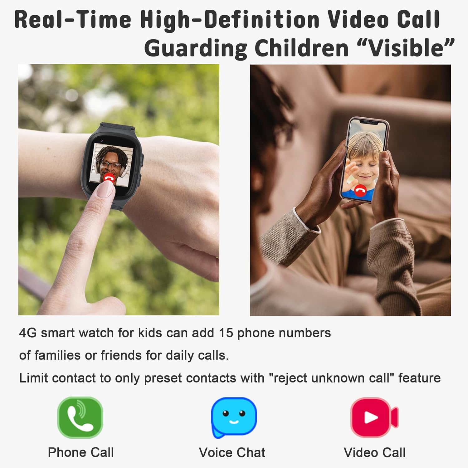 Kids Smart Watch with GPS and Video Calling for Age 5-12