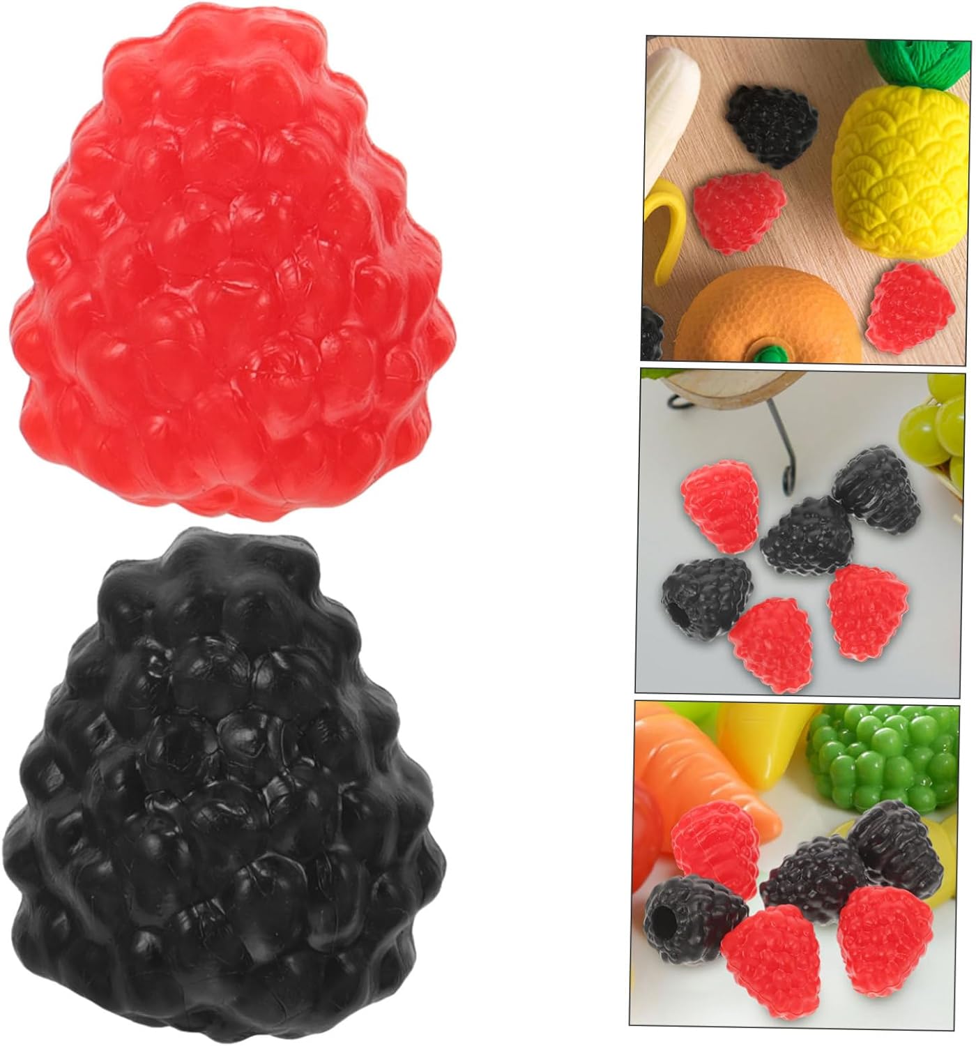 Amosfun 6Pcs Artificial Raspberry Posing Props