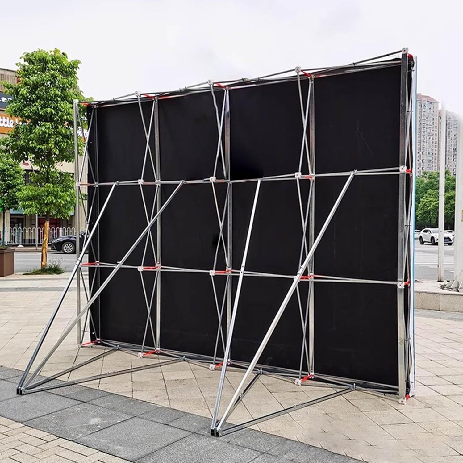 Foldable Outdoor Tension Fabric Backdrop Stand 3x2m