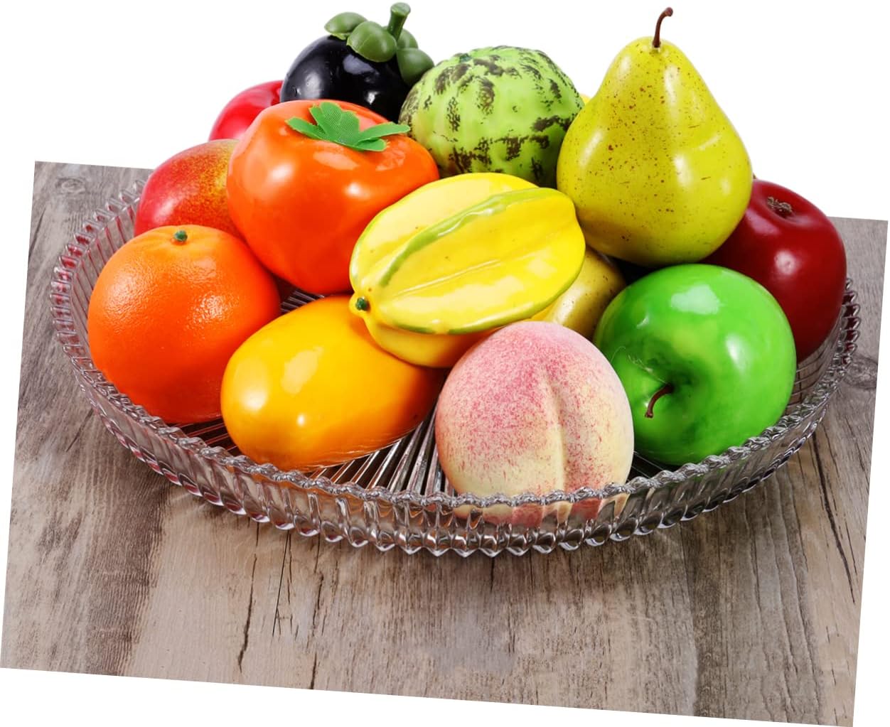 PRETYZOOM Realistic Red and Yellow Mango Artificial Fruit Photo Prop