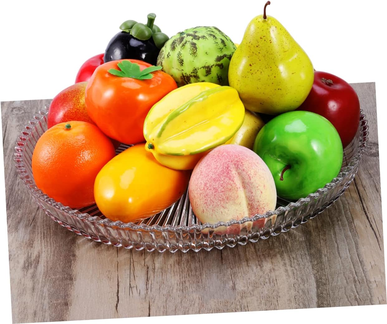 Garvalon Realistic Red and Yellow Mango Photo Props
