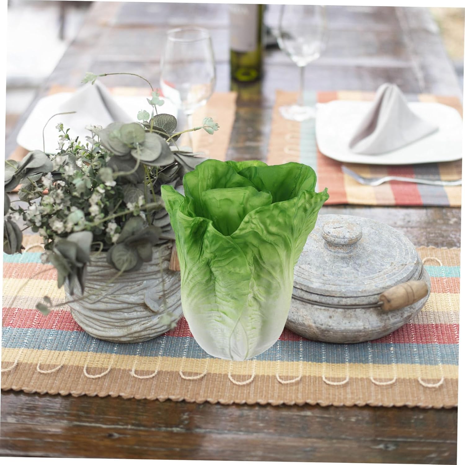 Cabilock Fake Lettuce Posing Prop for Photography