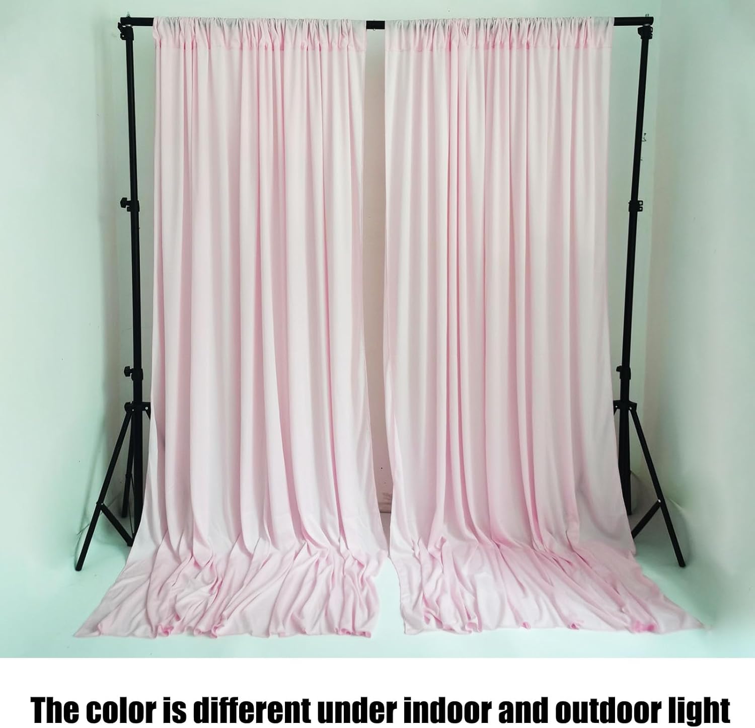 Light Pink 10x10 Feet Backdrop Curtains 2 Panels for Parties