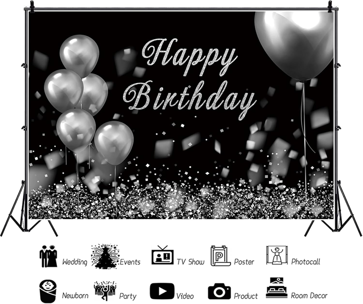 Baocicco 7x5ft Birthday Party Photo Backdrop