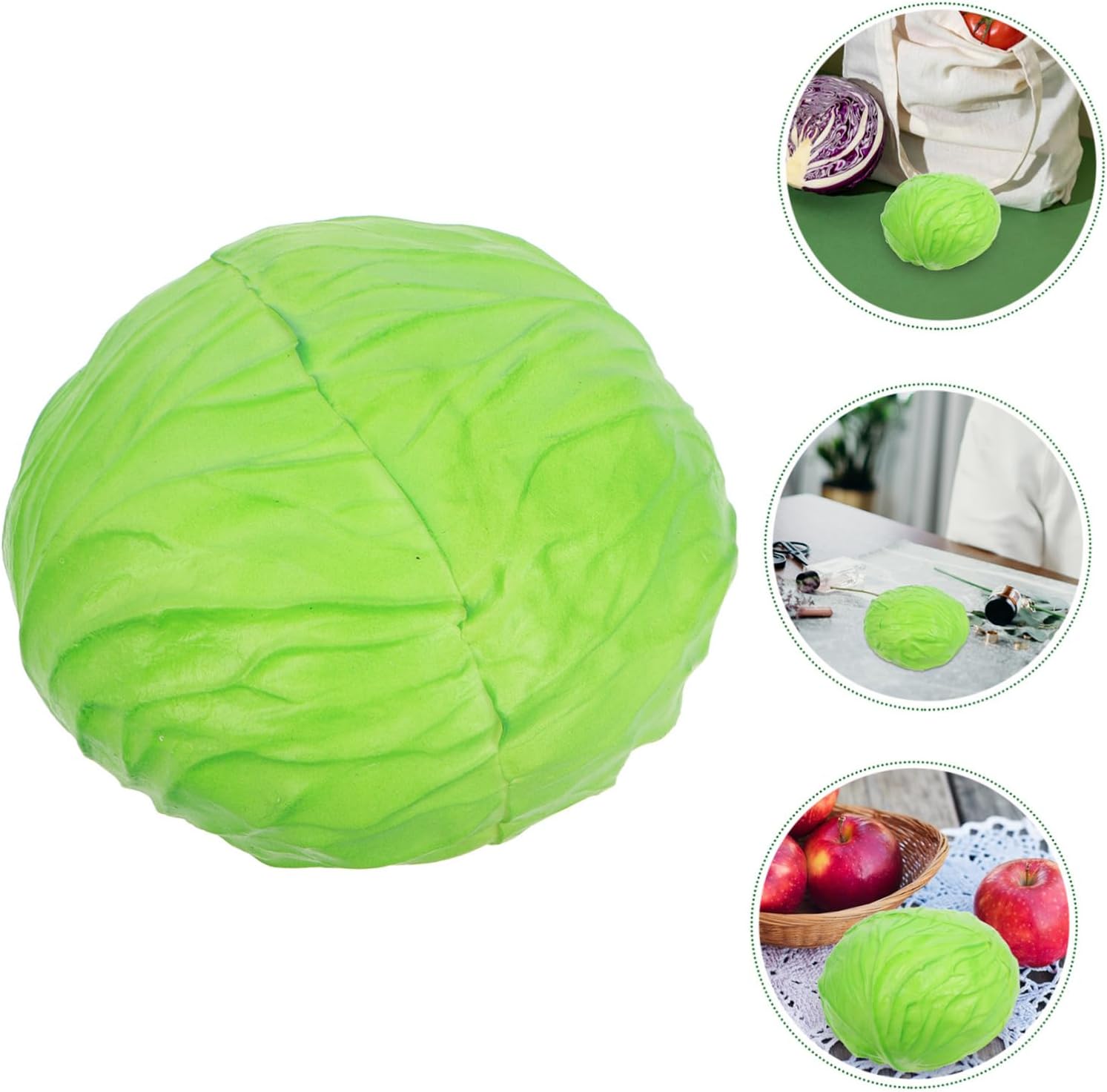 Wakauto Realistic Artificial Cabbage Photo Prop