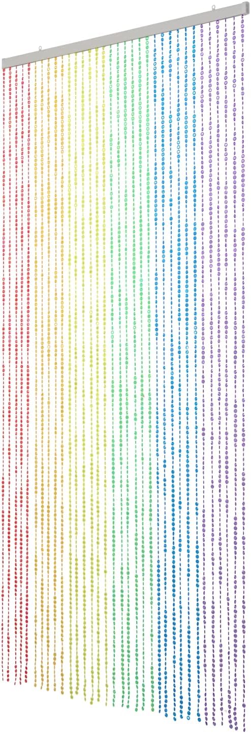 FlavorThings Diamond Cut Beaded Curtain 3x6 Feet