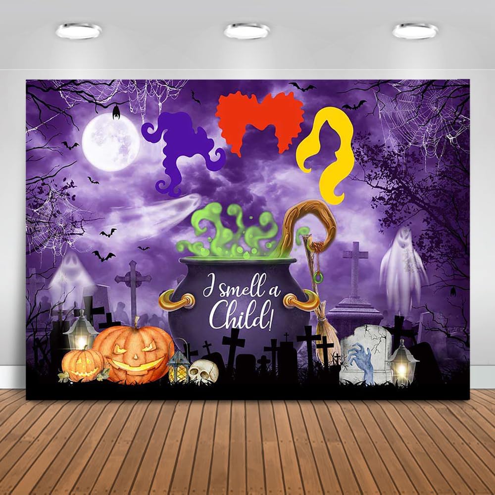 Mocsicka Halloween Baby Shower Backdrop 10x7ft