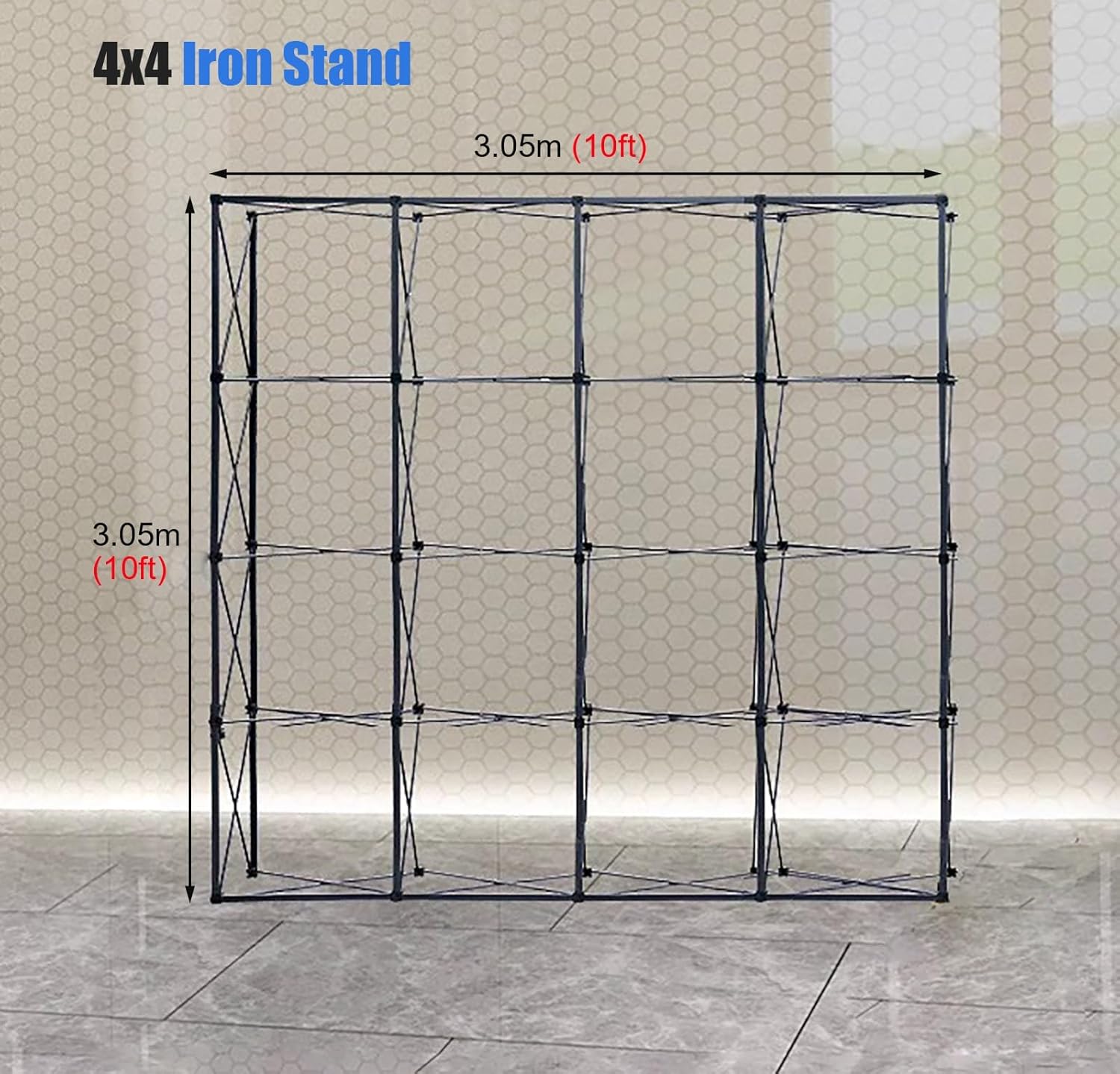 Pop Up Backdrop Banner Display Stand 10x10ft