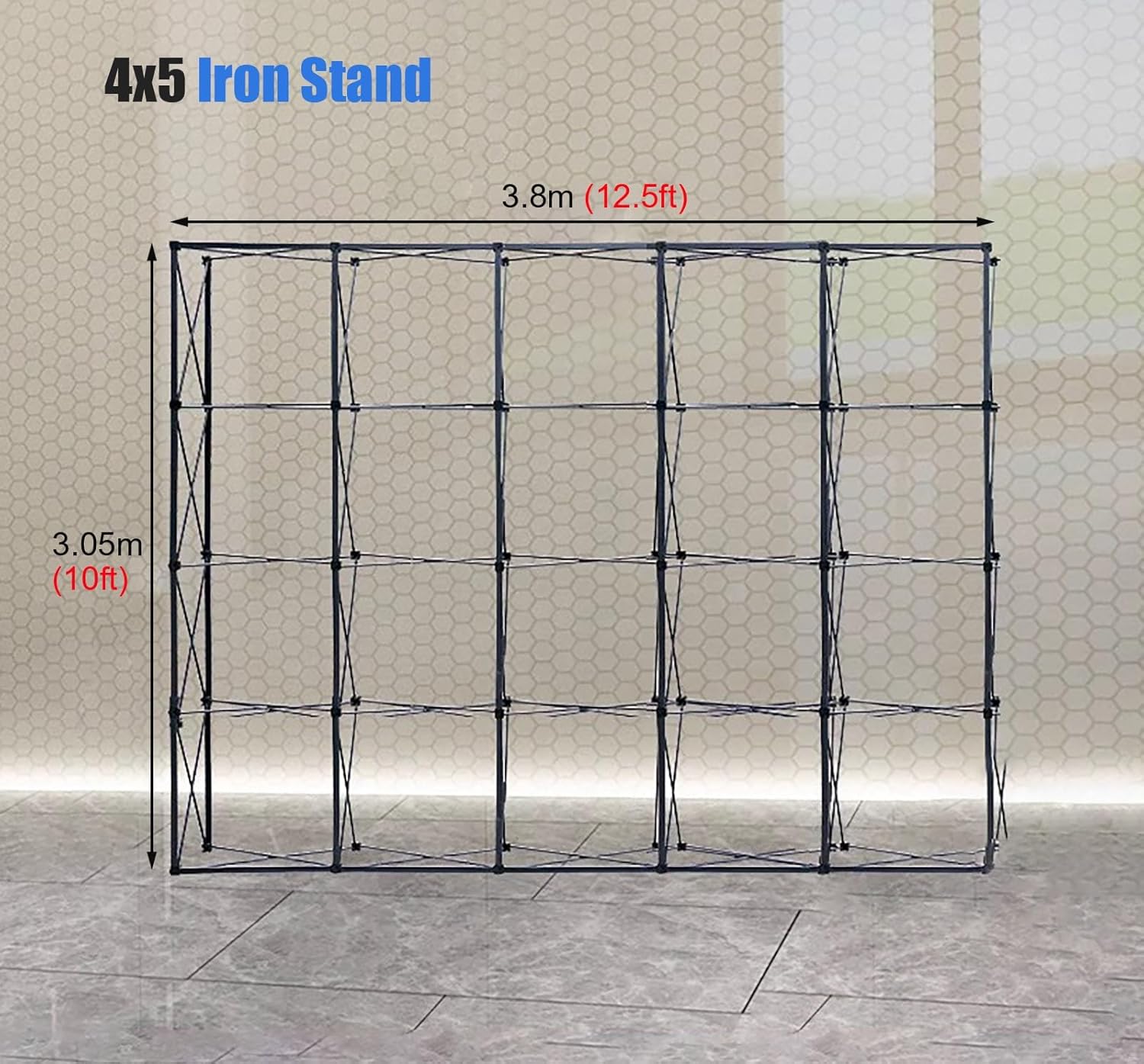 Tension Fabric Display Stand Booth Frame 10x125ft Portable Pop Up