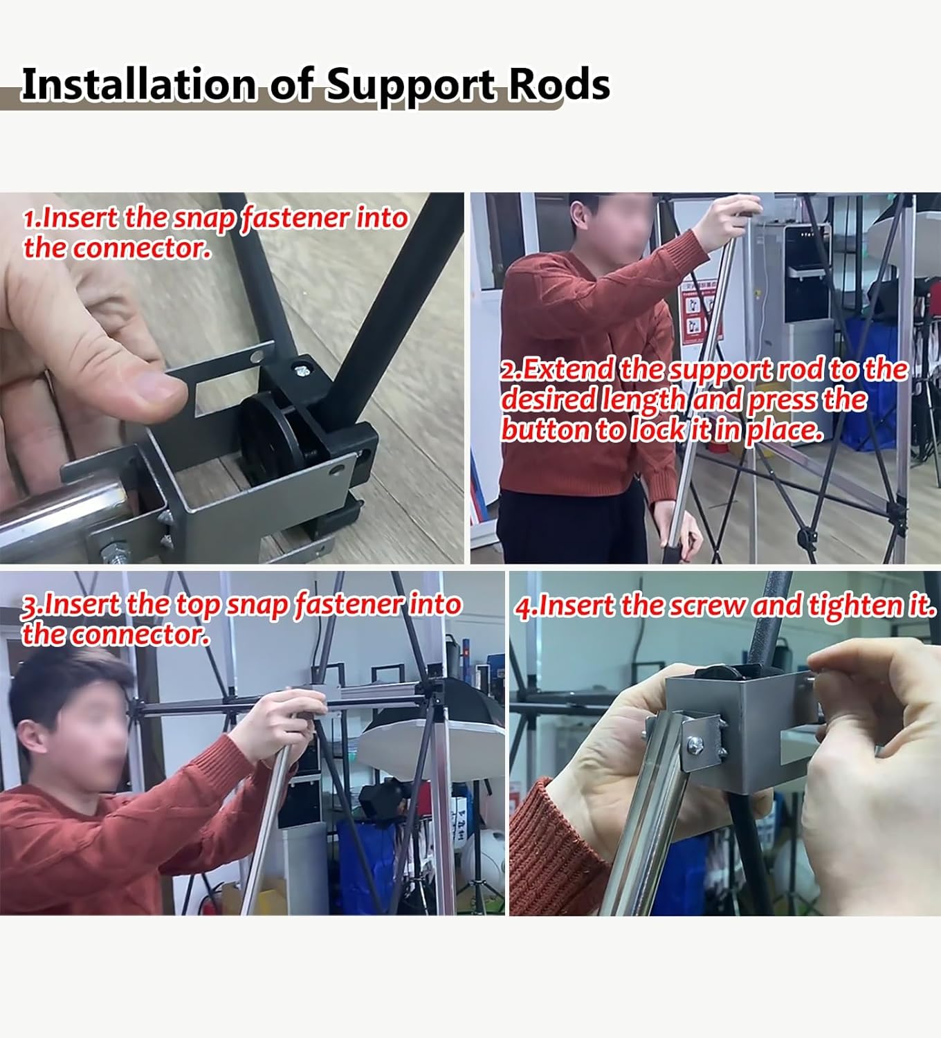 Portable Folding Tension Backdrop Frame for Events 1