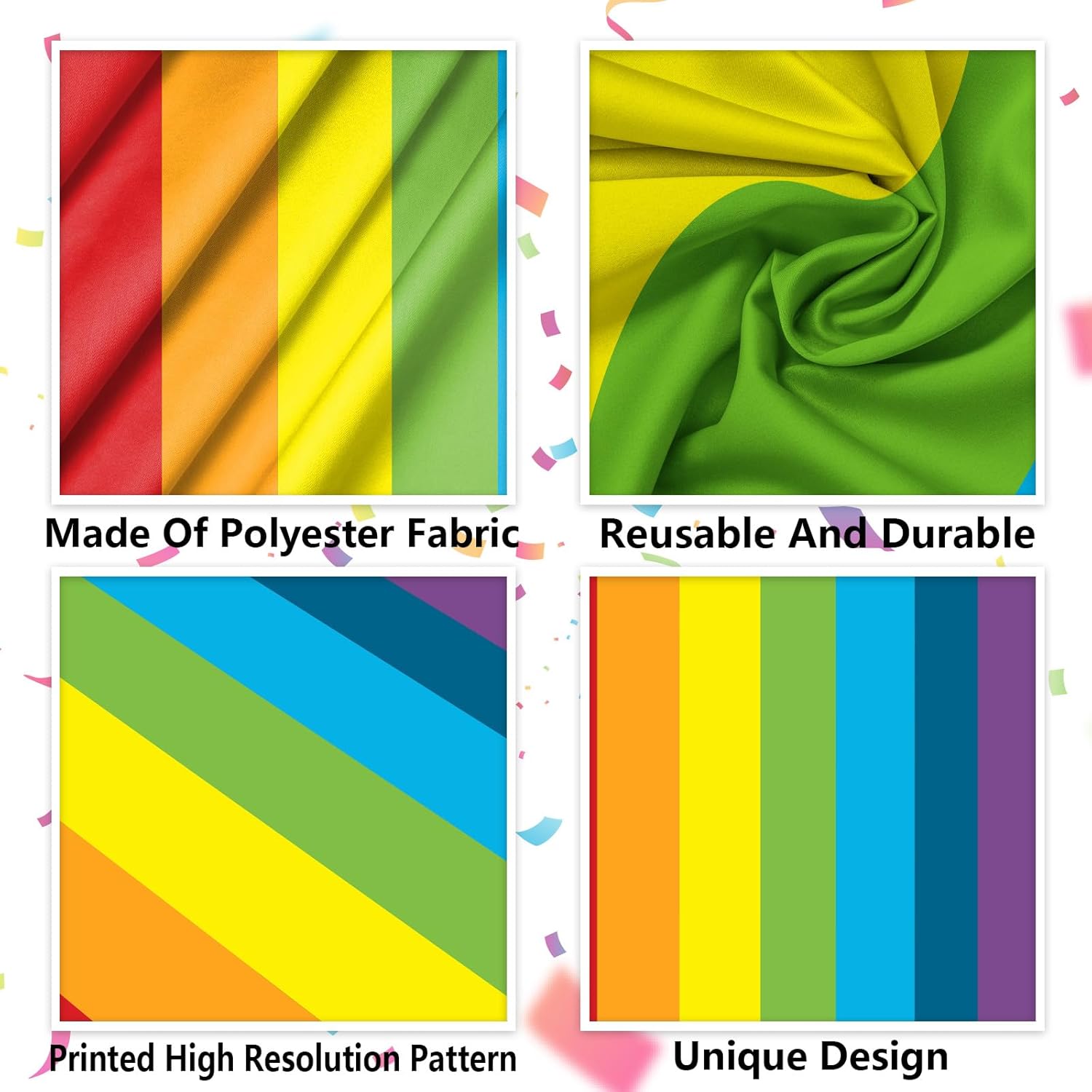 Rainbow Door Banner Floor Runner Entryway Decor