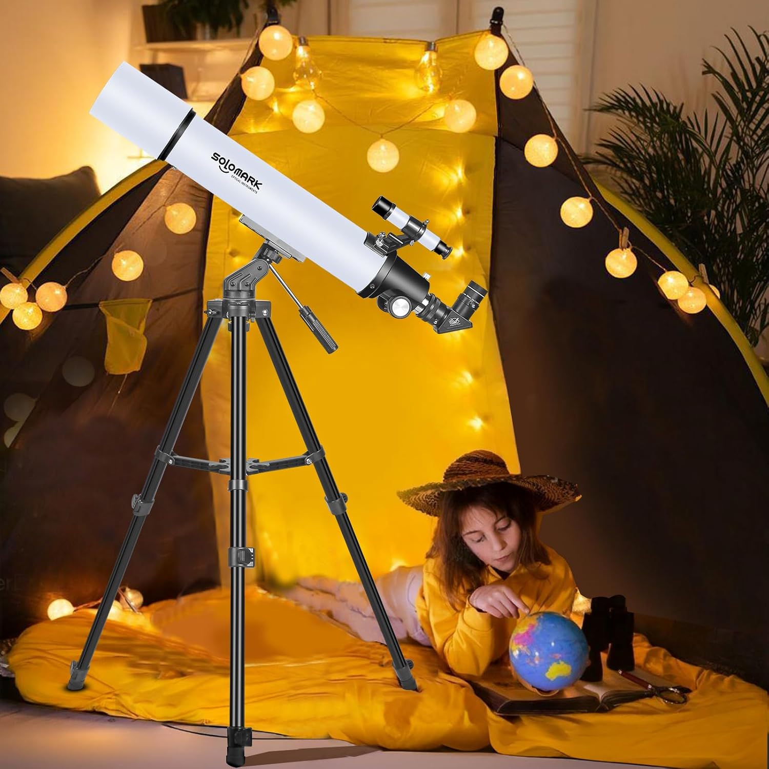 SOLOMARK High Powered 80mm Refractor Telescope for Adults Beginners