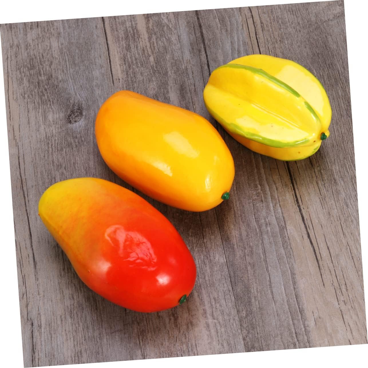 Garvalon Realistic Red and Yellow Mango Photo Props