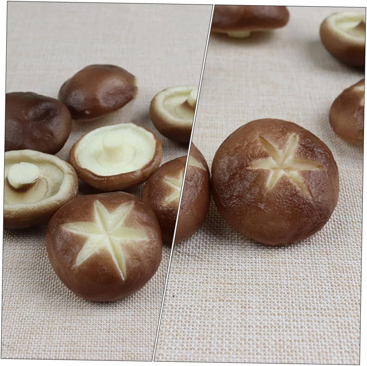 Happyyami 6Pcs Simulated Mushroom Models for Home Decor