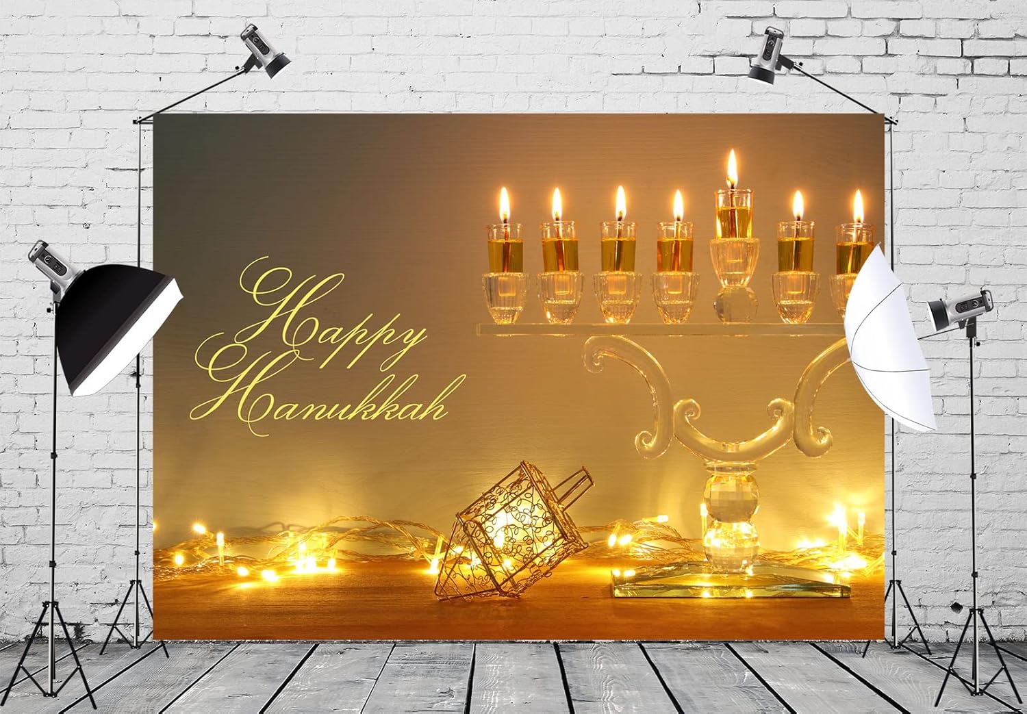 BELECO 6x4ft Hanukkah Photography Backdrop
