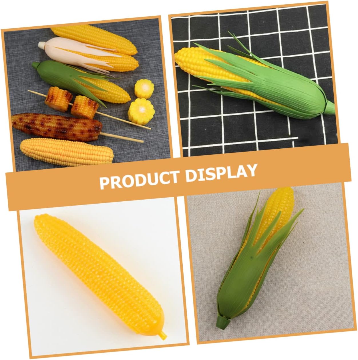 MAGICLULU 6Pcs Realistic Artificial Corn Decor