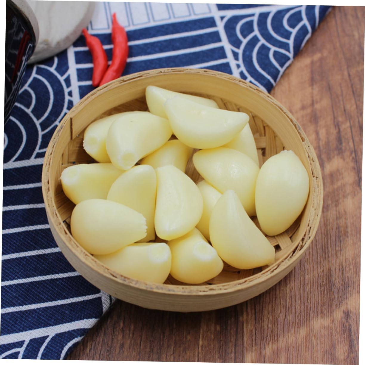 10pcs Realistic Artificial Garlic Cloves for Photo Studio