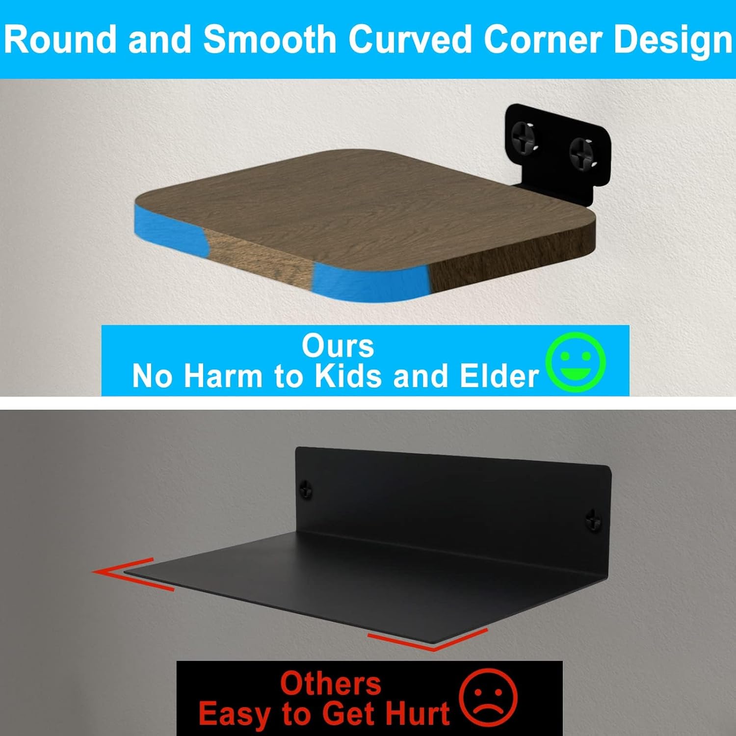 Universal Rear Speaker Shelves for Samsung Roku Sony JBL Vizio LG