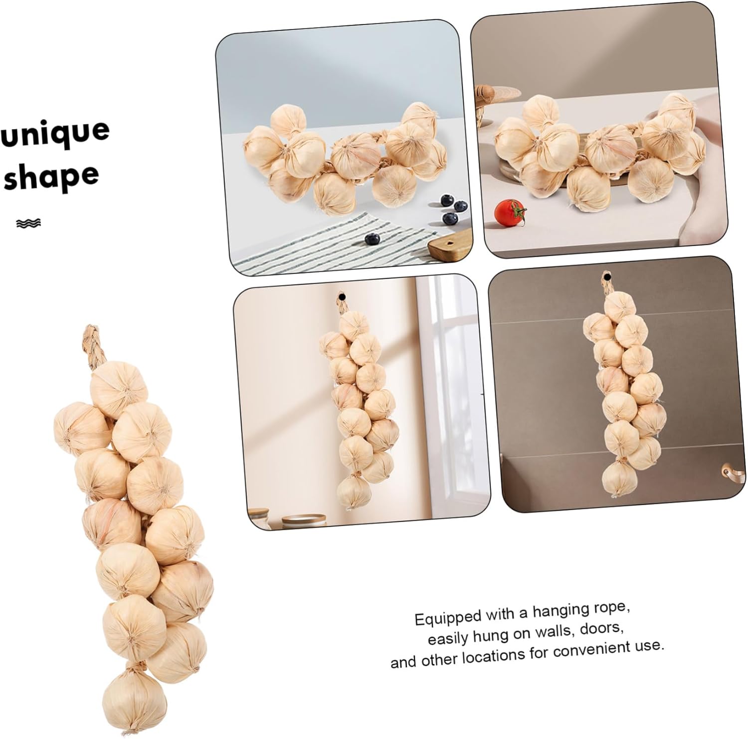 Mobestech Artificial Garlic String Hanging Decor
