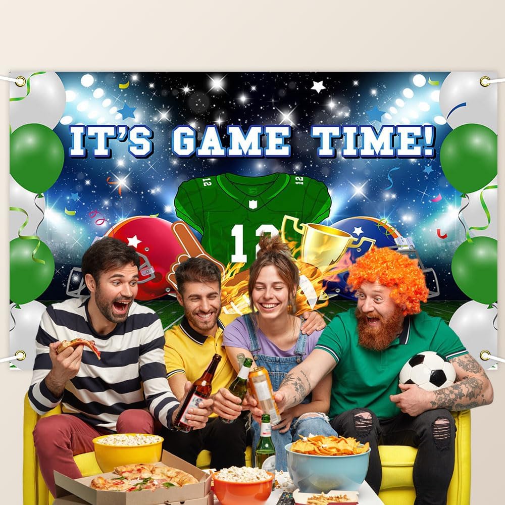 Avezano Football Party Decor Banner 708 x 433 Inch