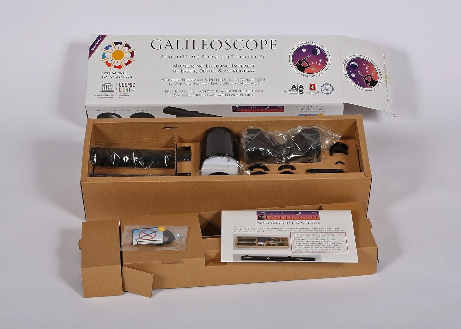 Explore Scientific Bresser Galileoscope 50mm Refractor Telescope Kit