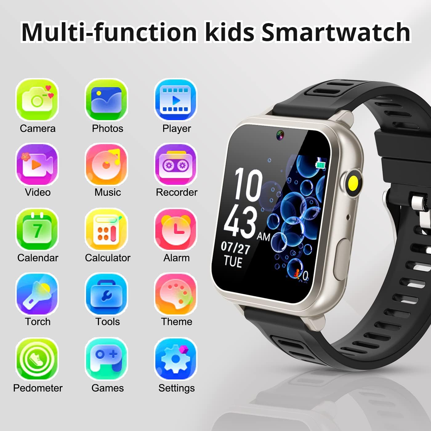 Kids Smart Watch with HD Camera and 24 Puzzle Games
