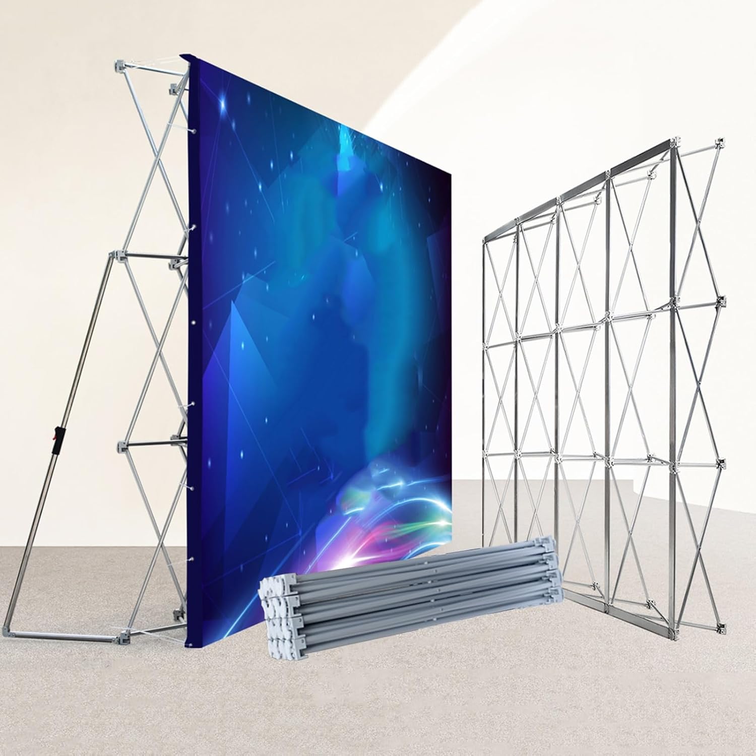 EXCLURA Fabric Pop Up Display Stand for Exhibitions