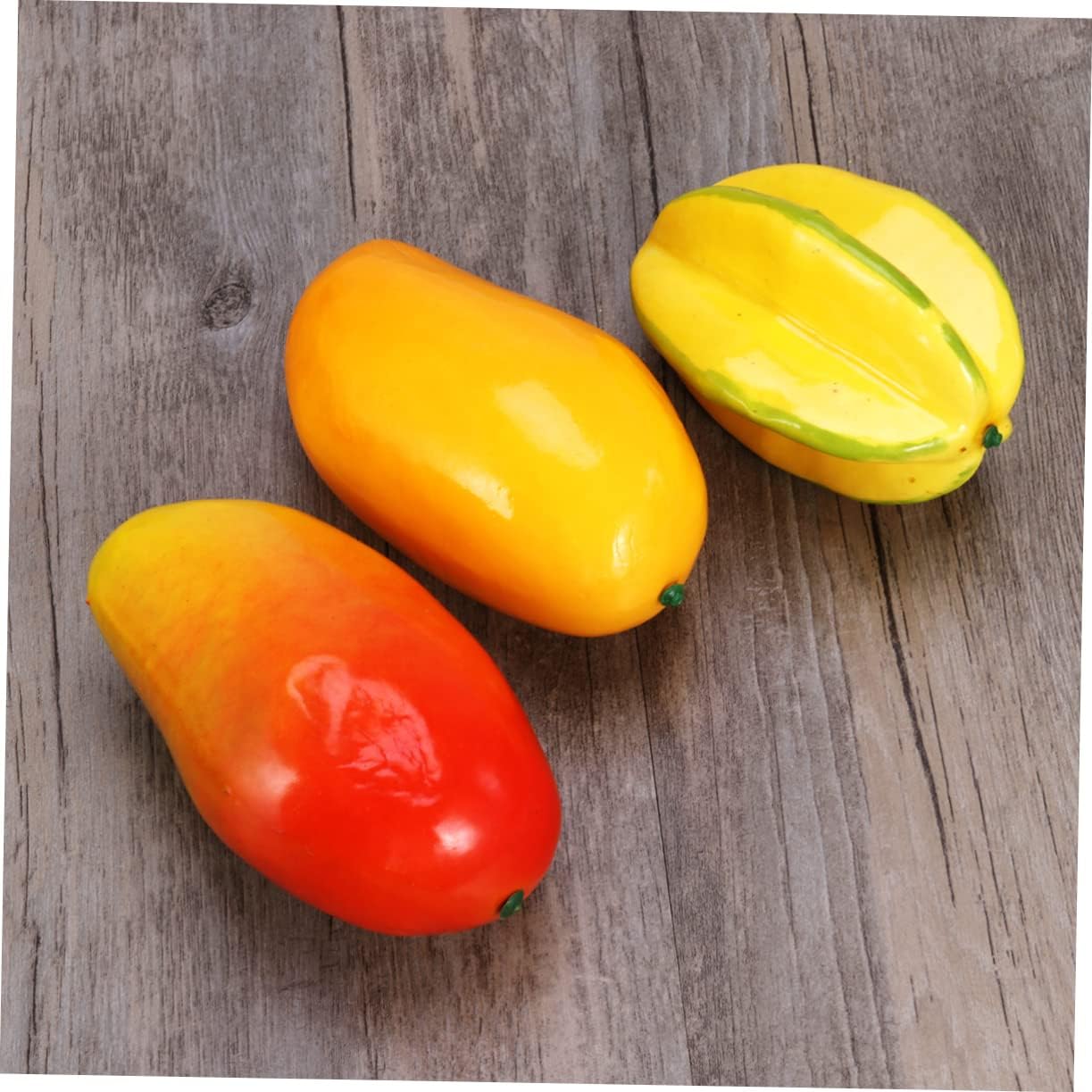 Realistic Red Yellow Mango Artificial Fruit Display Prop