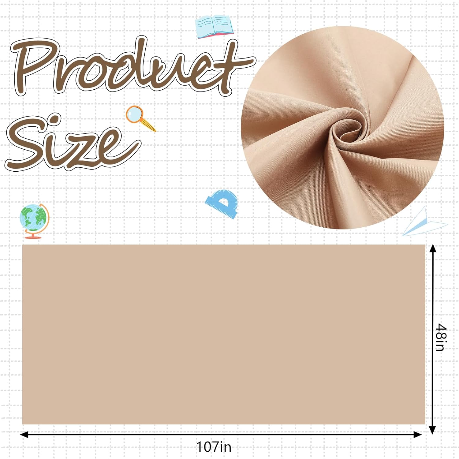 Mindsoft Bulletin Board Fabric 48 x 107 Brown