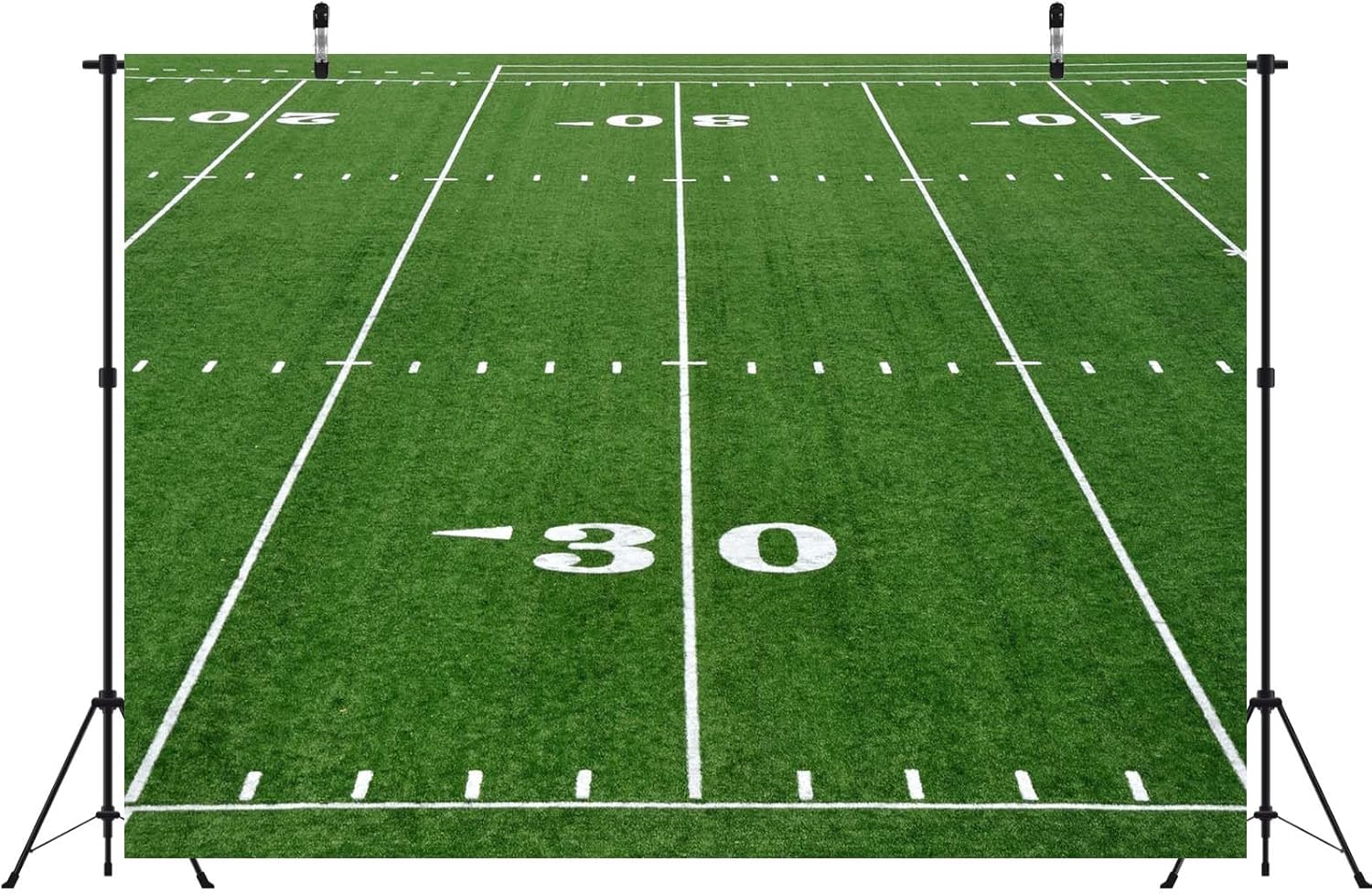 BELECO 7x5ft Fabric Football Field Backdrop
