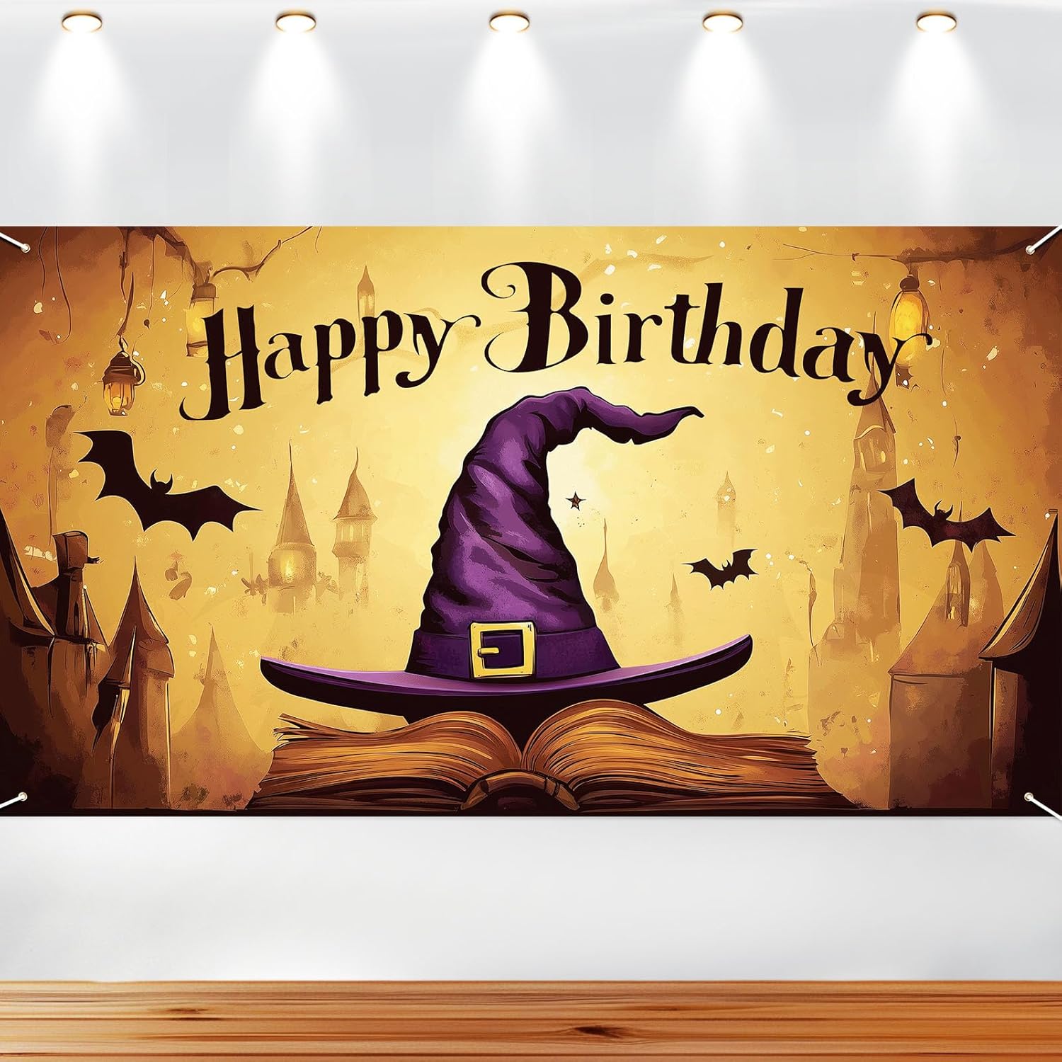 Magic Wizard Birthday Backdrop - 59x328ft