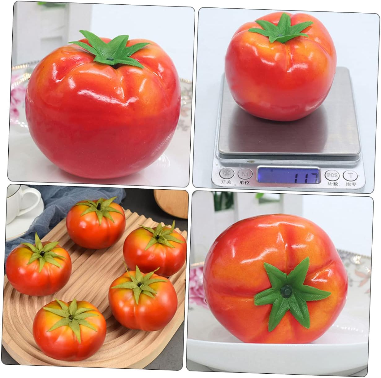 Zerodeko 15 Piece Foam Artificial Tomato Decor
