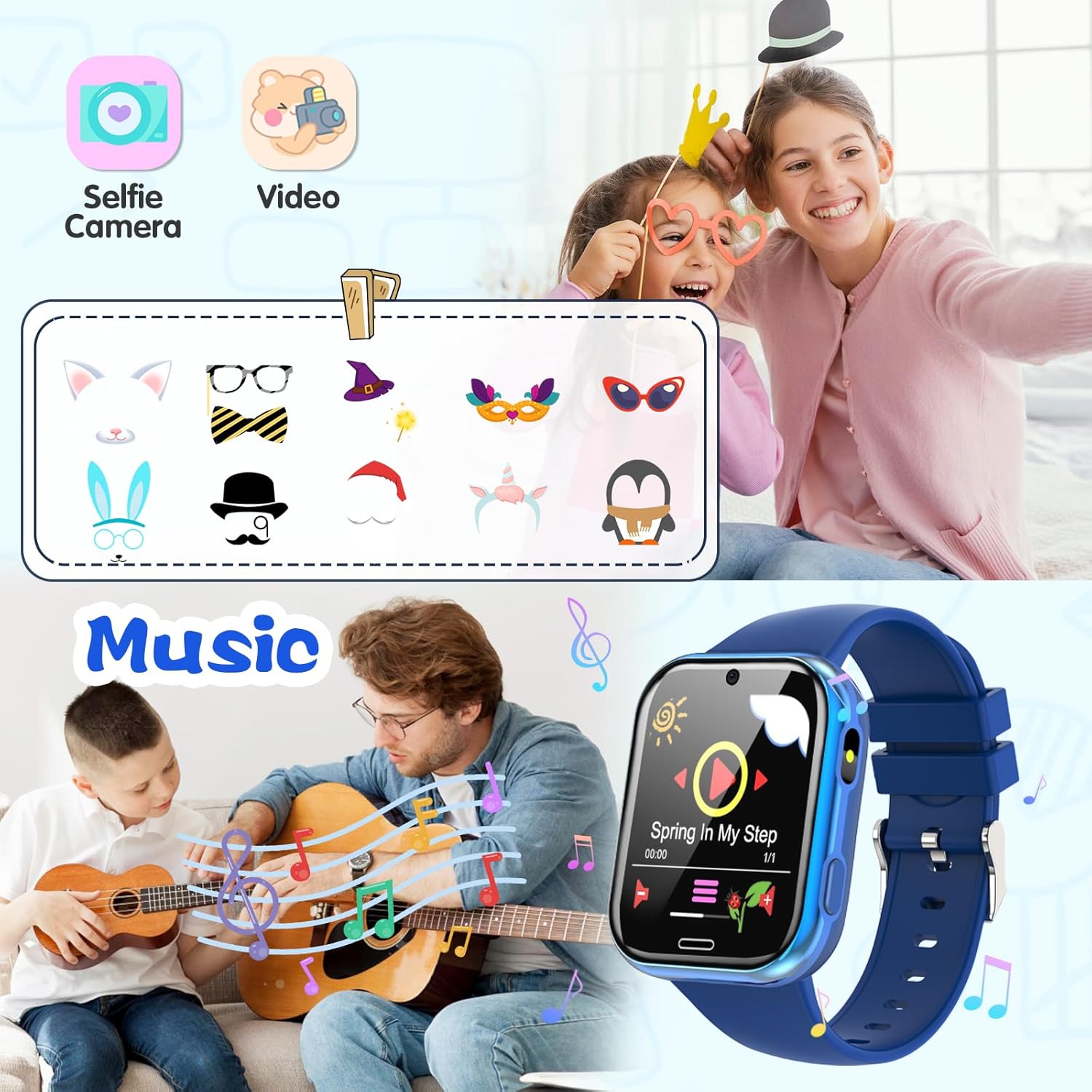 Xipax Kids Smartwatch with 19 Games and Camera