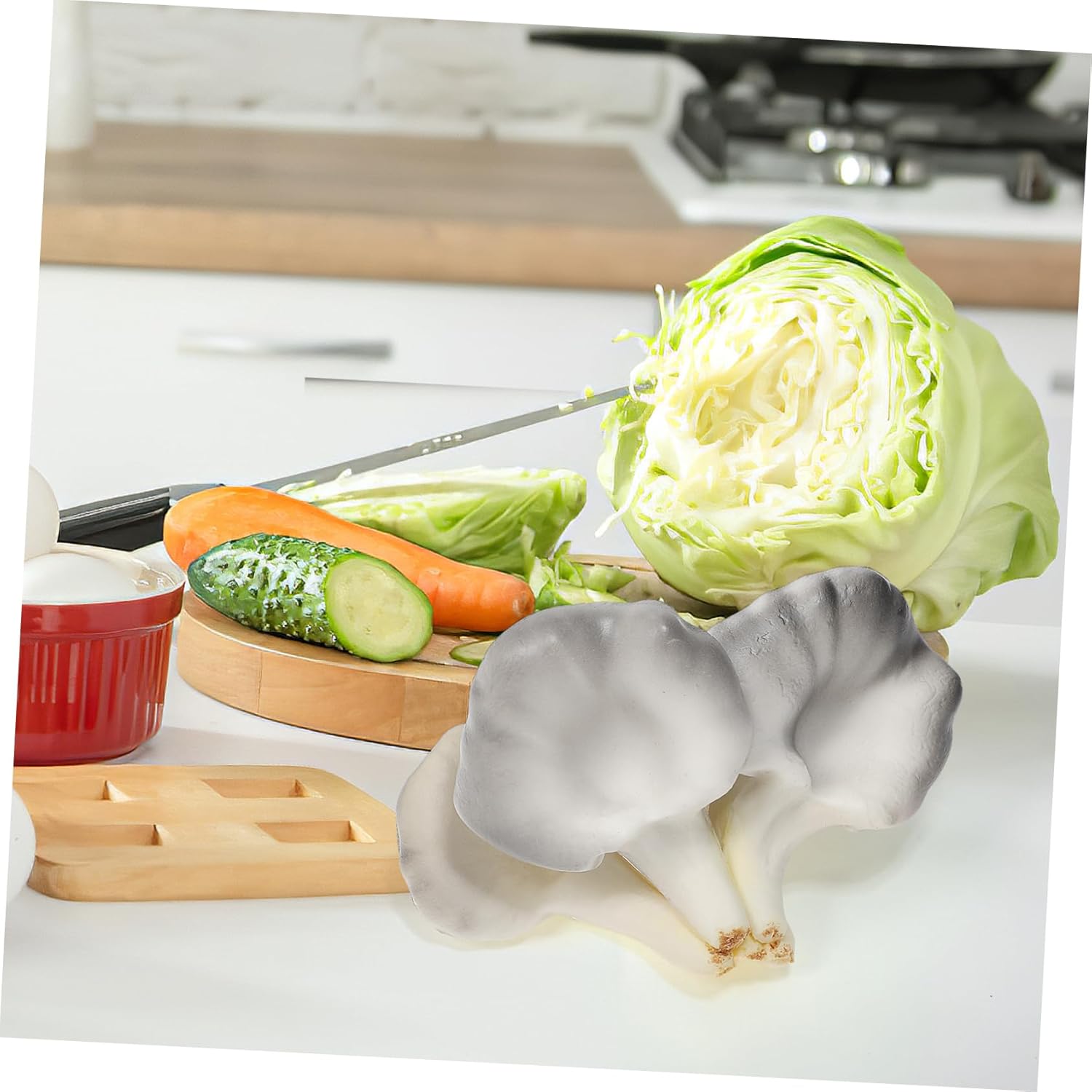 VALICLUD Realistic Mushroom Figurine Desktop Photo Prop