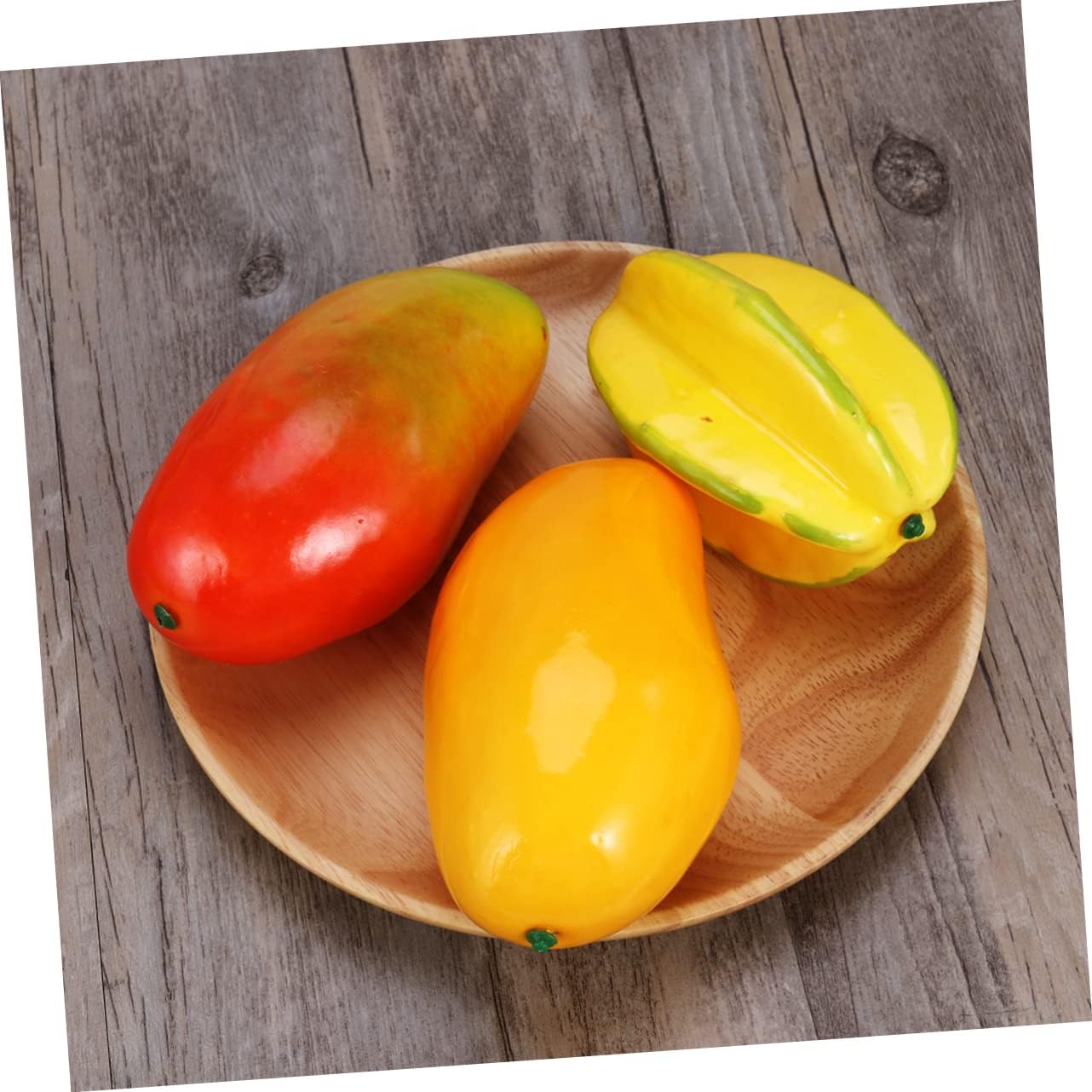 Creative Red Yellow Mango Artificial Fruit Props for Photography and Display