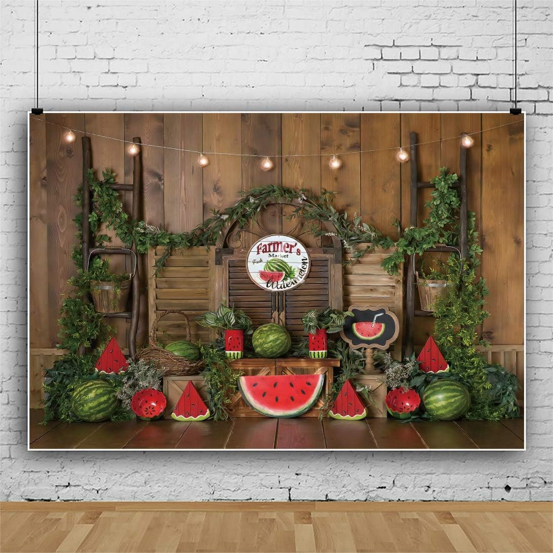 Yeele 7x5ft Summer Watermelon Party Backdrop