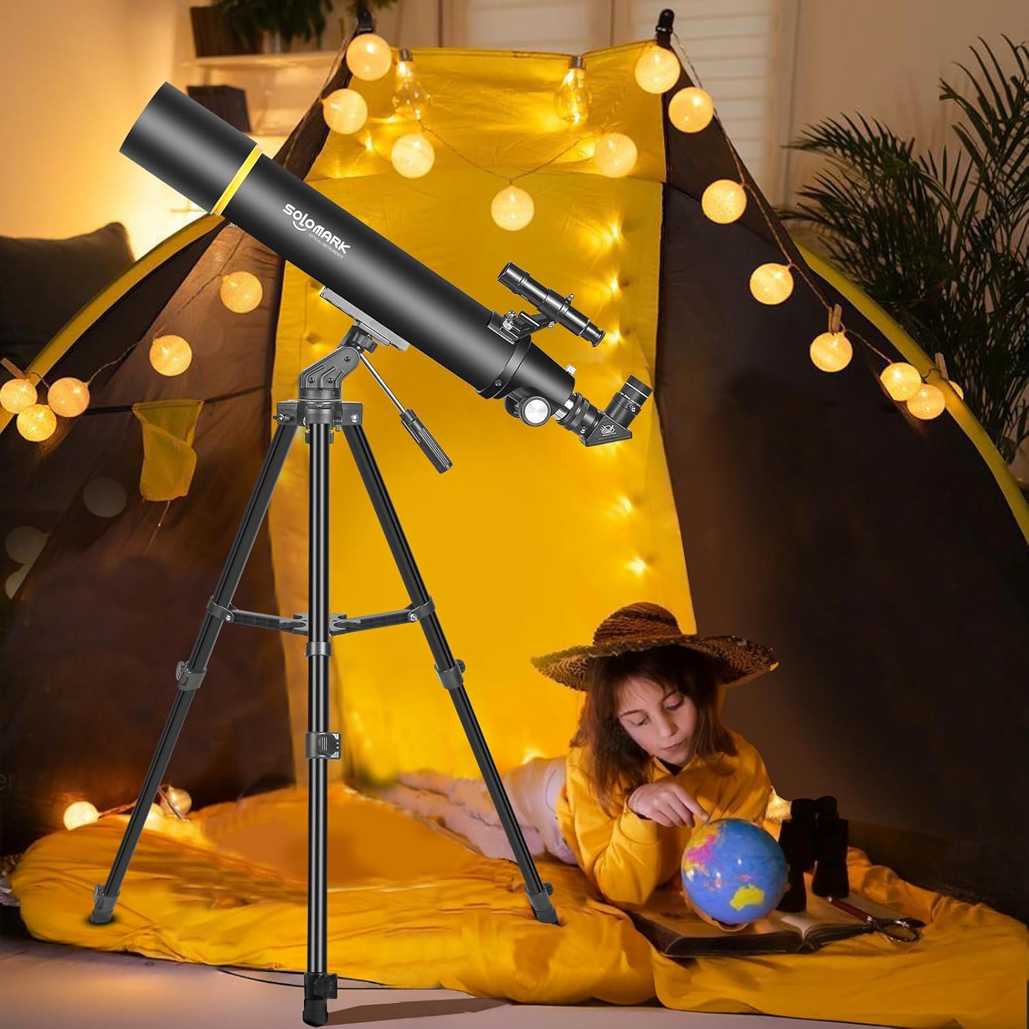 SOLOMARK 80mm Aperture Refractor Telescope for Adults Kids and Beginners