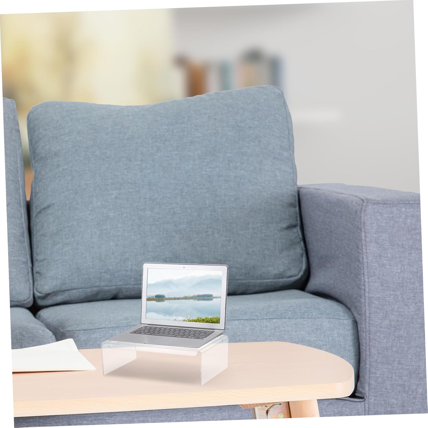 ARTIBETTER Acrylic Monitor Stand with Swivel and Vertical Adjustment