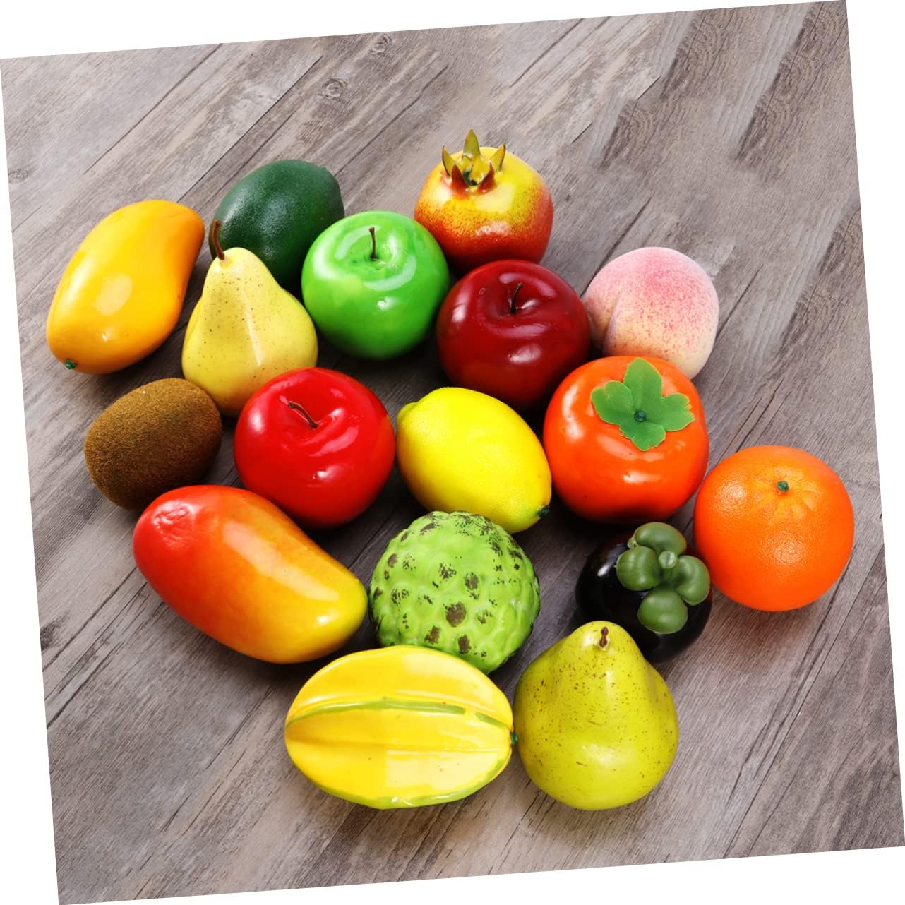 Realistic Red Yellow Mango Artificial Fruit Display Prop