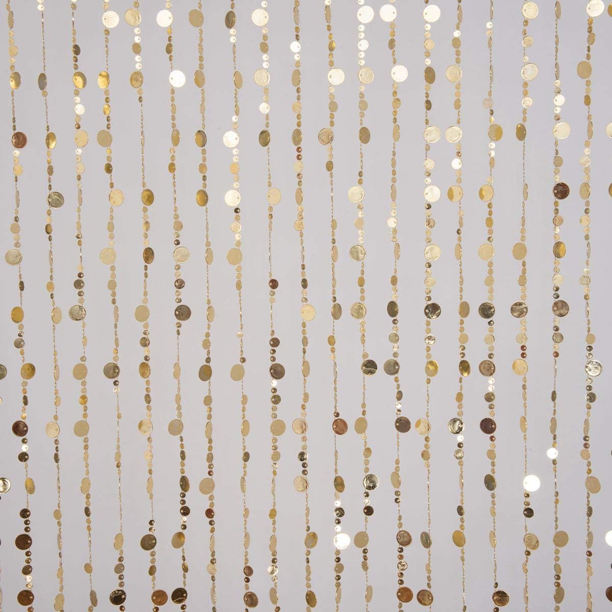 FlavorThings Gold Bubble Beaded Curtain 3 x 6