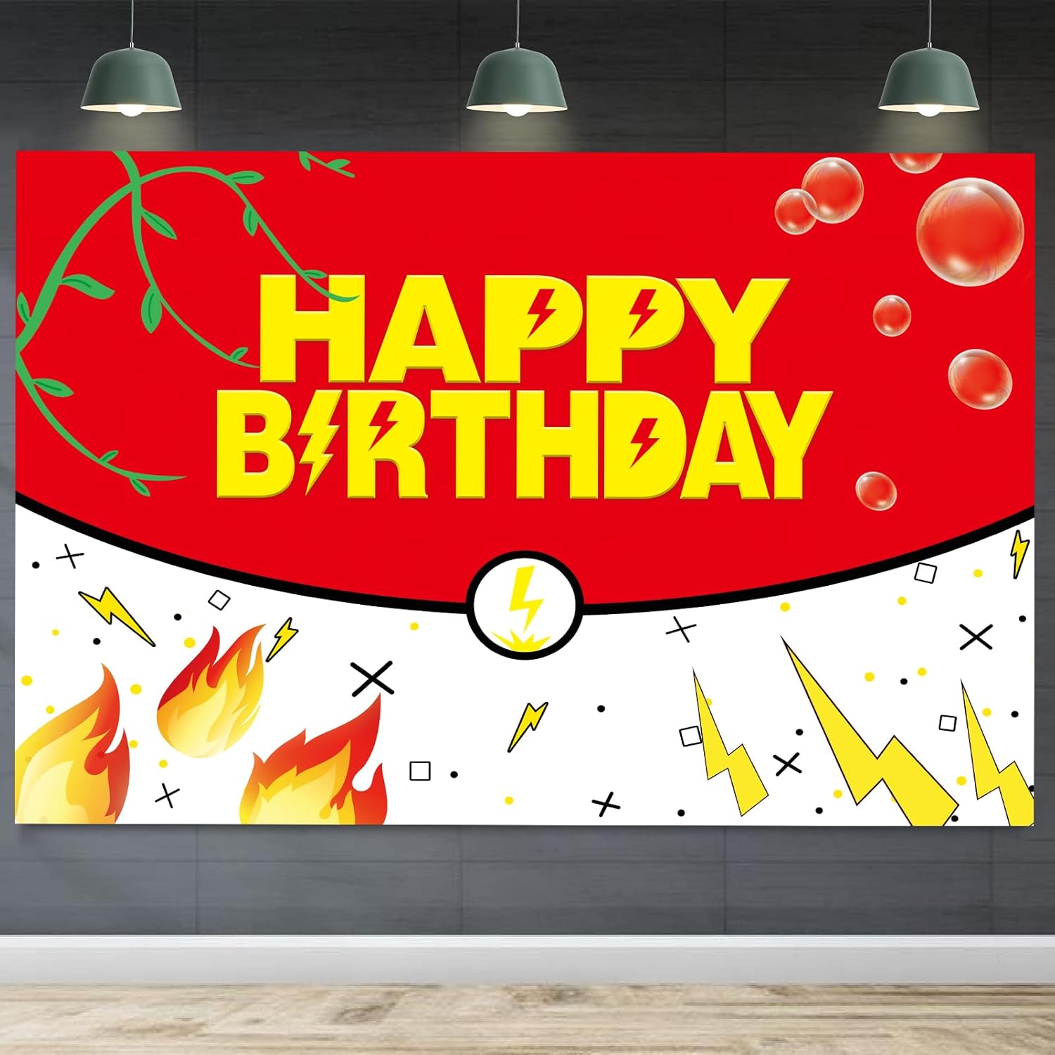 Cute Cartoon Birthday Backdrop for Kids