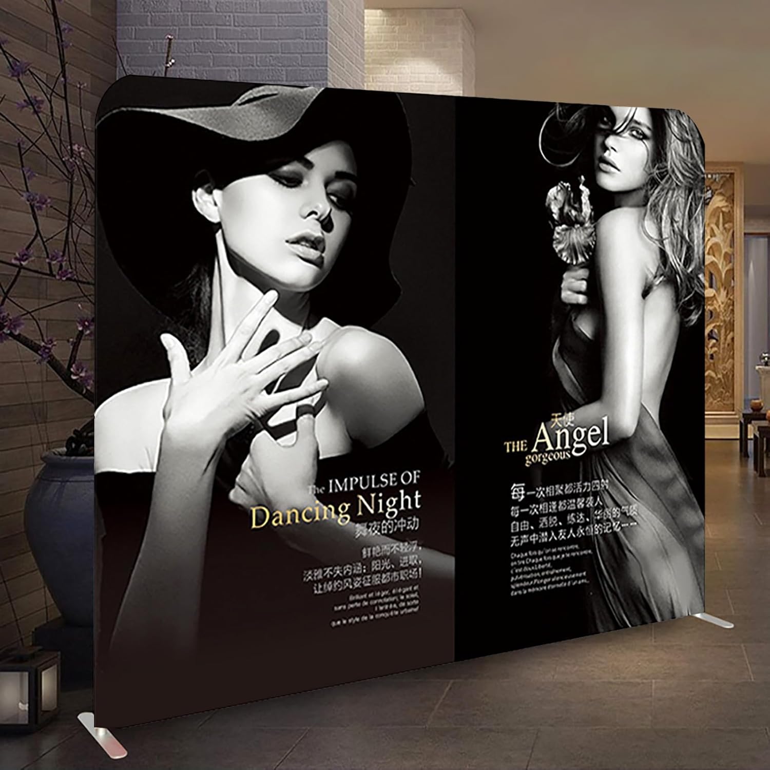 Custom Tension Fabric Backdrop with HD Print 75x10ft