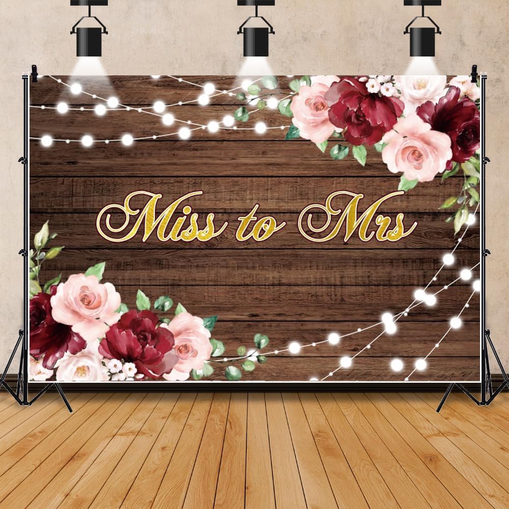 10x8ft Fabric Backdrop for Bridal Shower and Wedding Photography