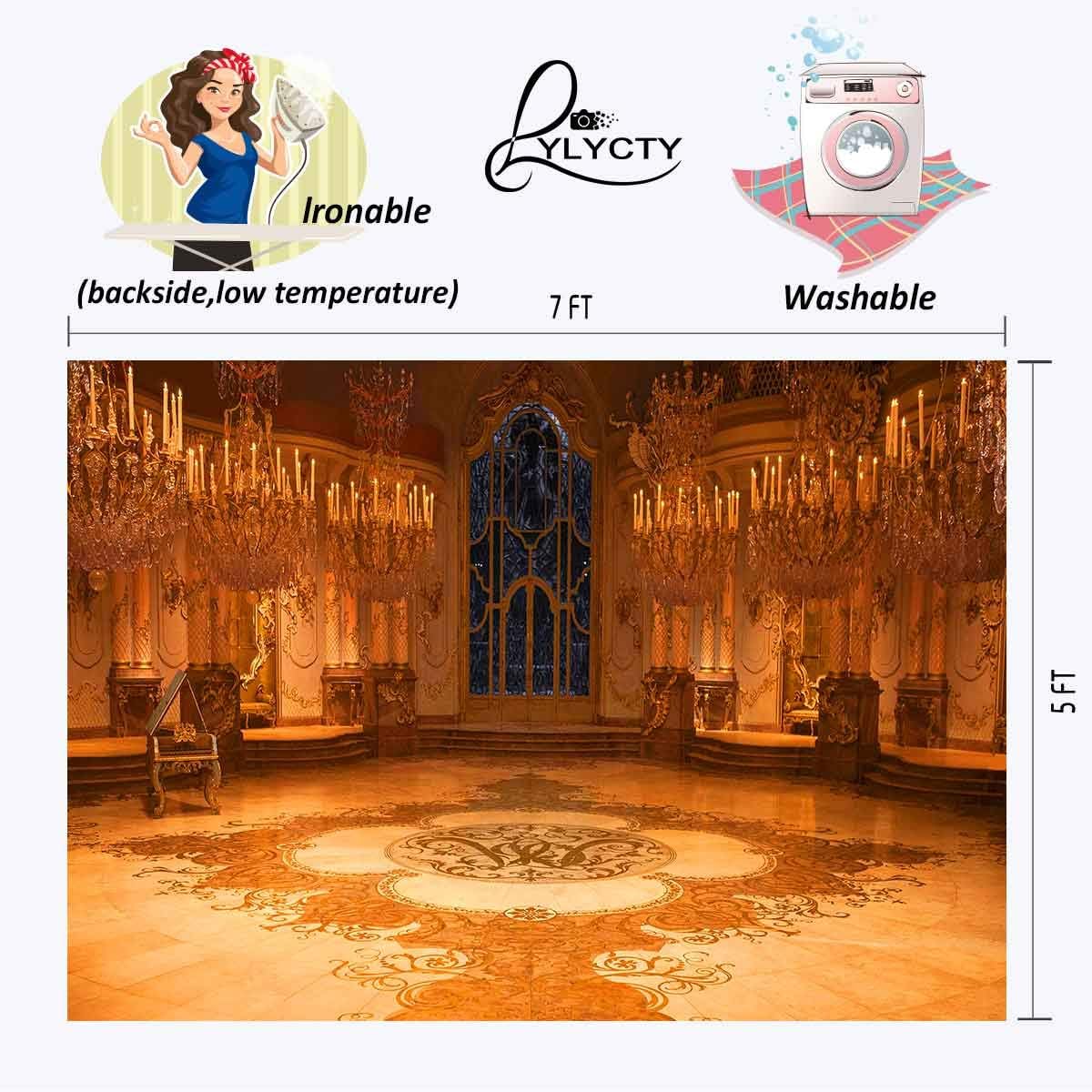 Premium 7x5ft Gold Palace Photo Booth Background