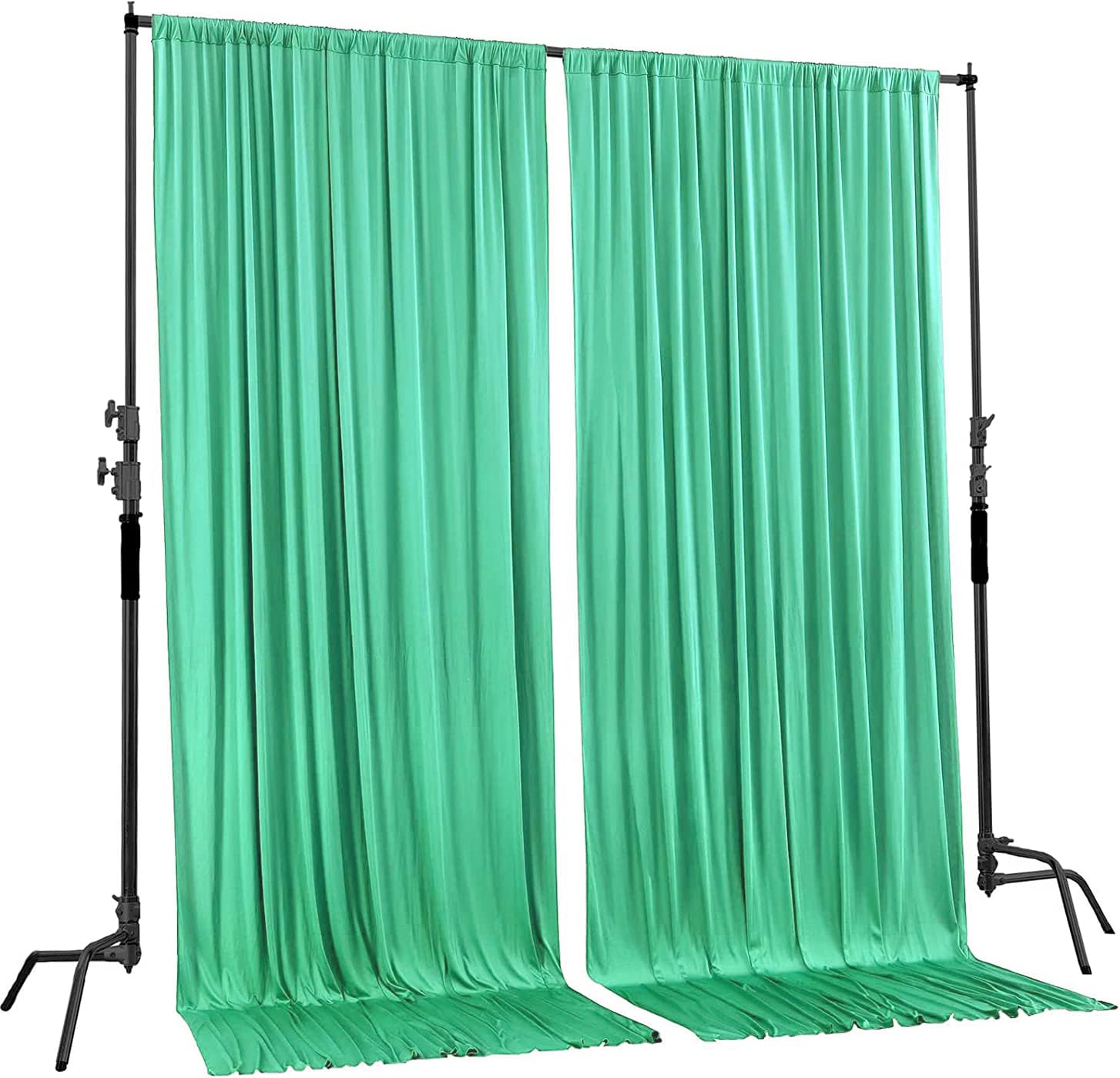 AK Trading Co 10x10 Ft IFR Polyester Backdrop Drapes for Events